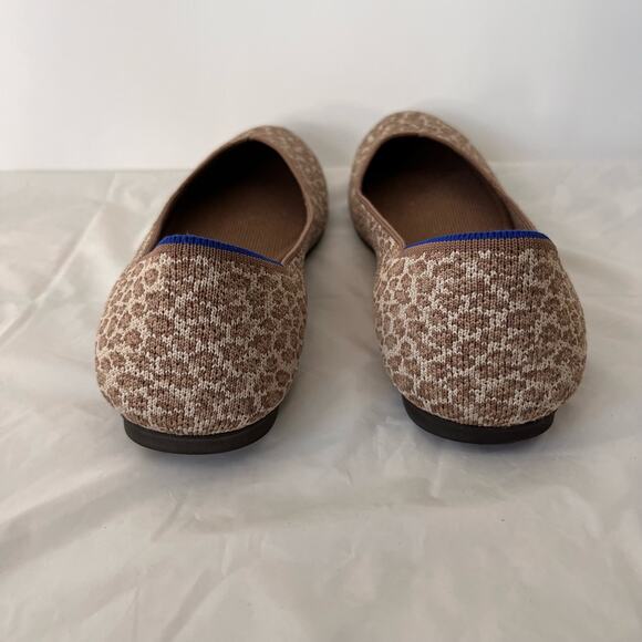Rothy’s Flats Size 11 Portobello Spot Round Toe Shoes Tan Cream - Picture 6 of 10